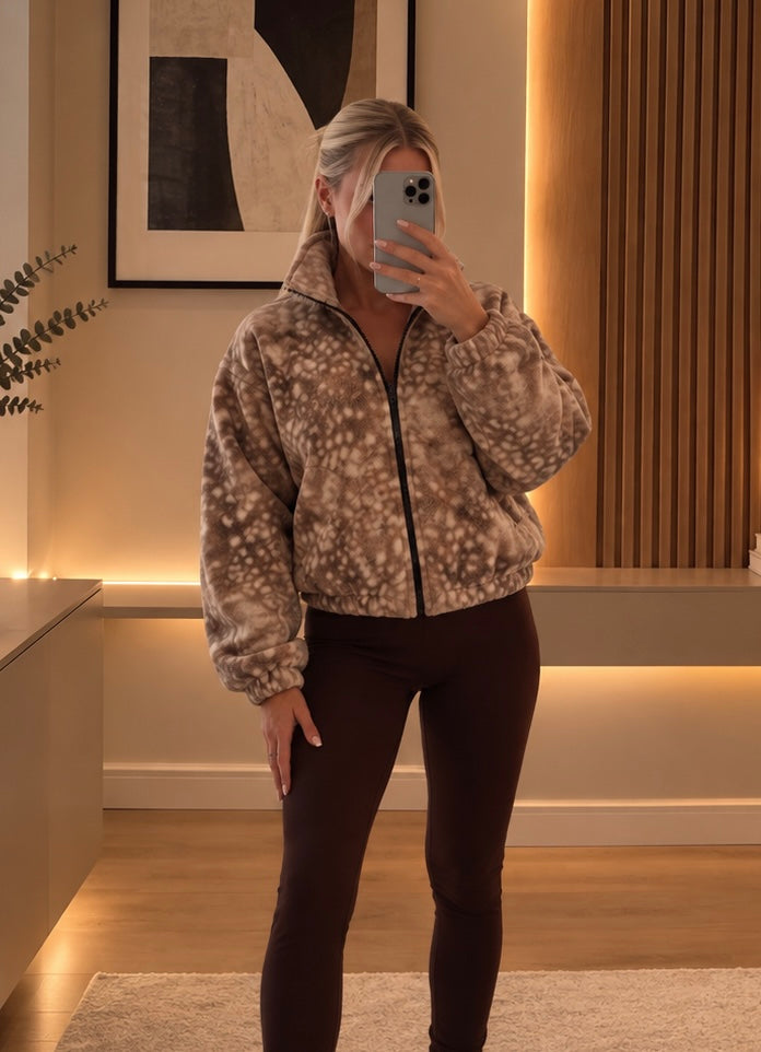 Bambi funnel neck bomber jacket
