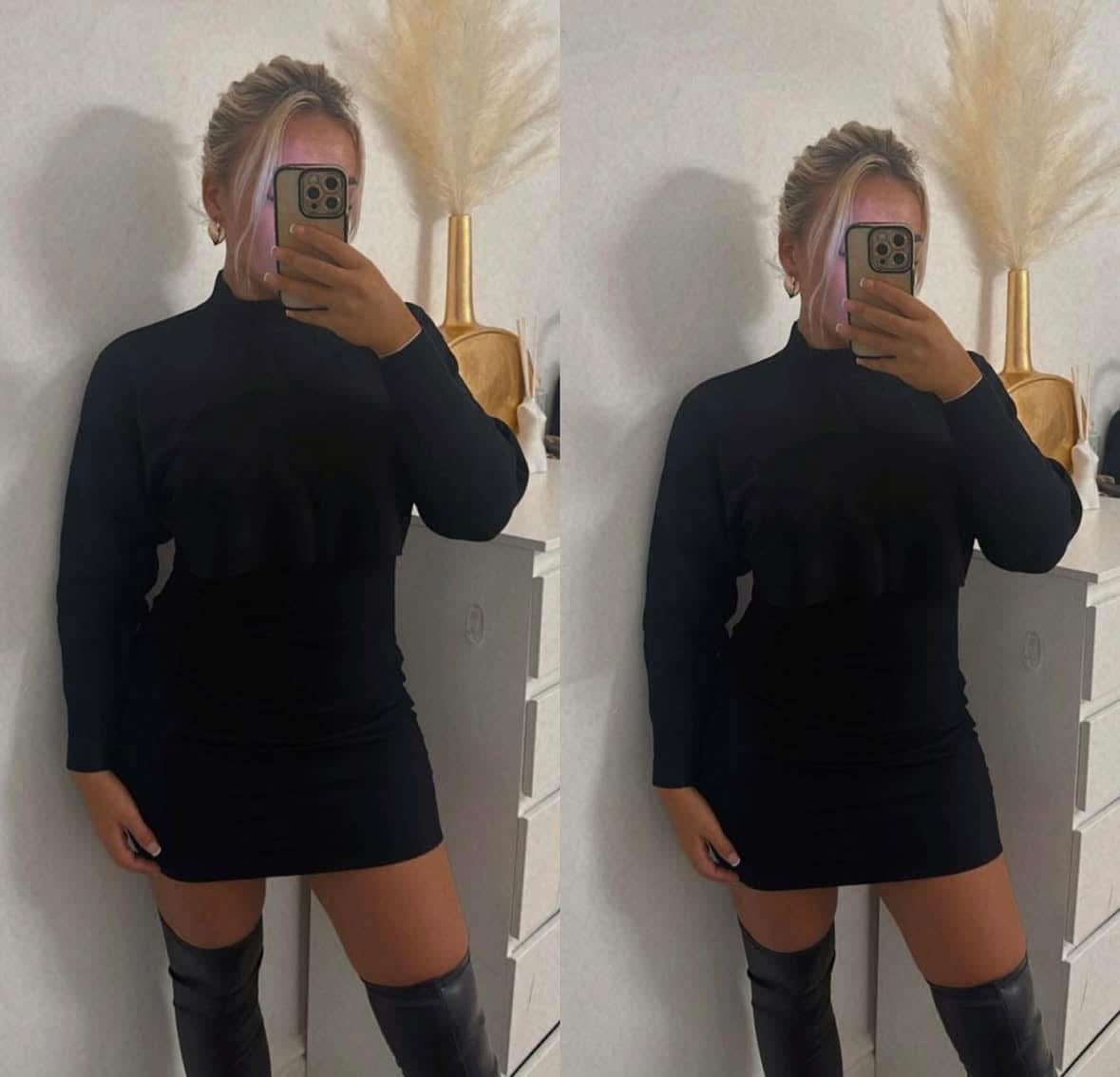 Fine knit jumper dress