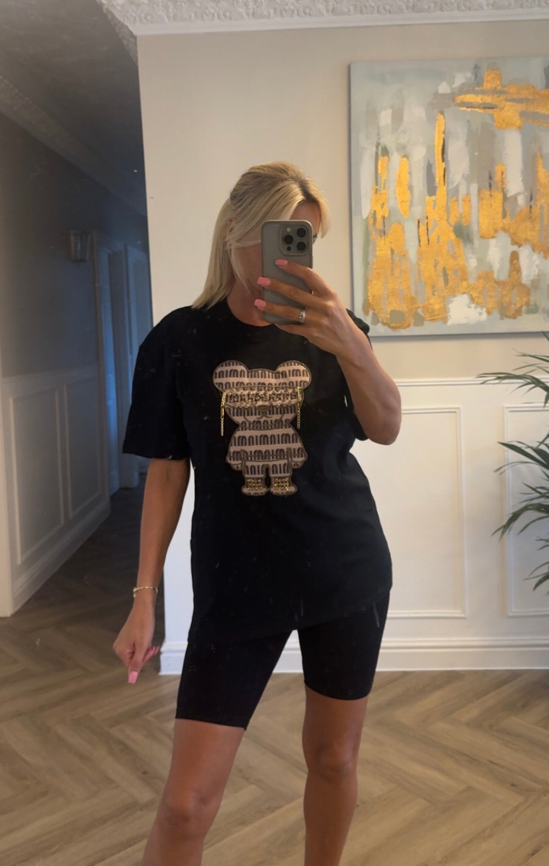 EMBELLISHED BEAR T-SHIRT