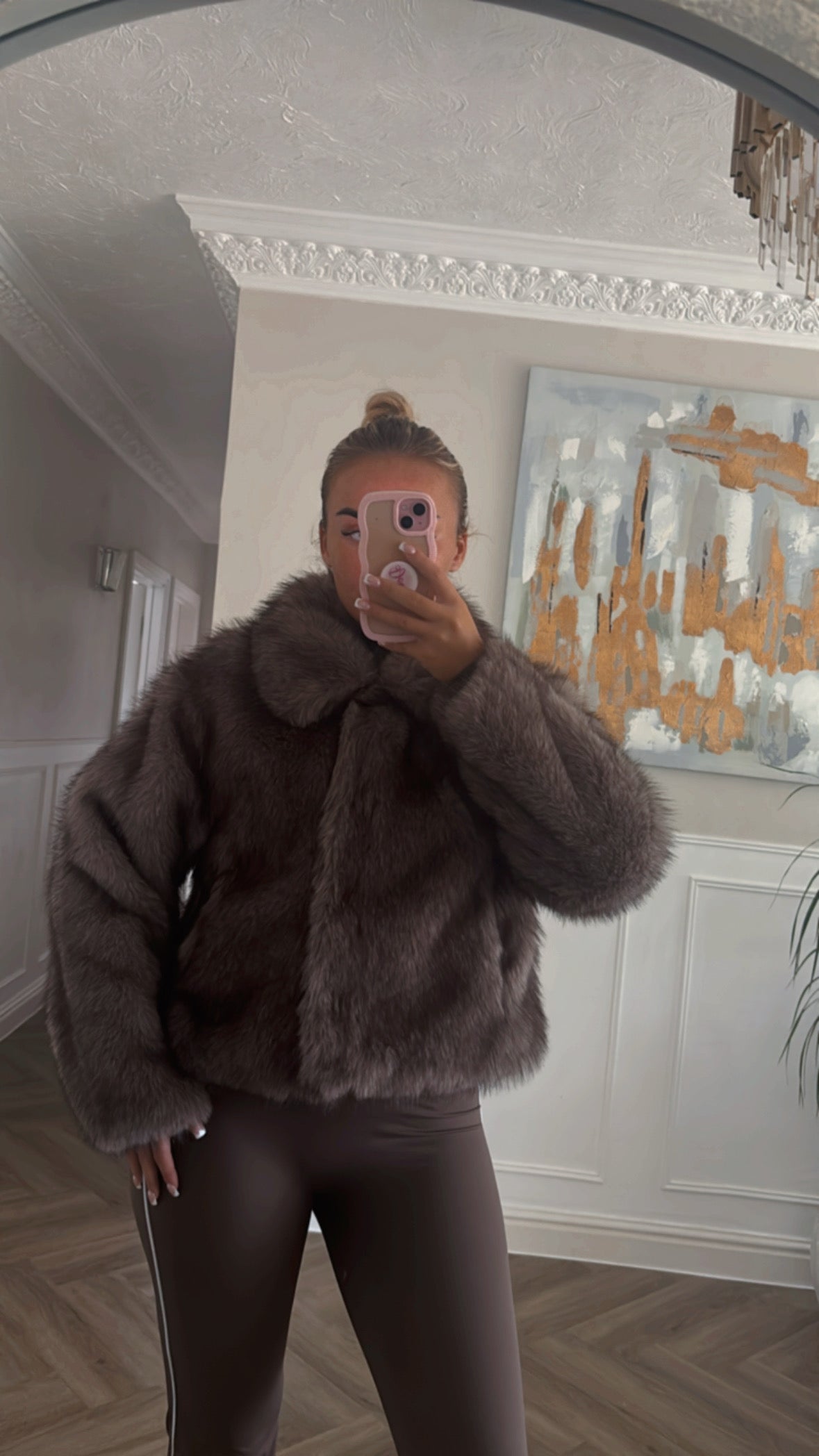 Faux fur coats