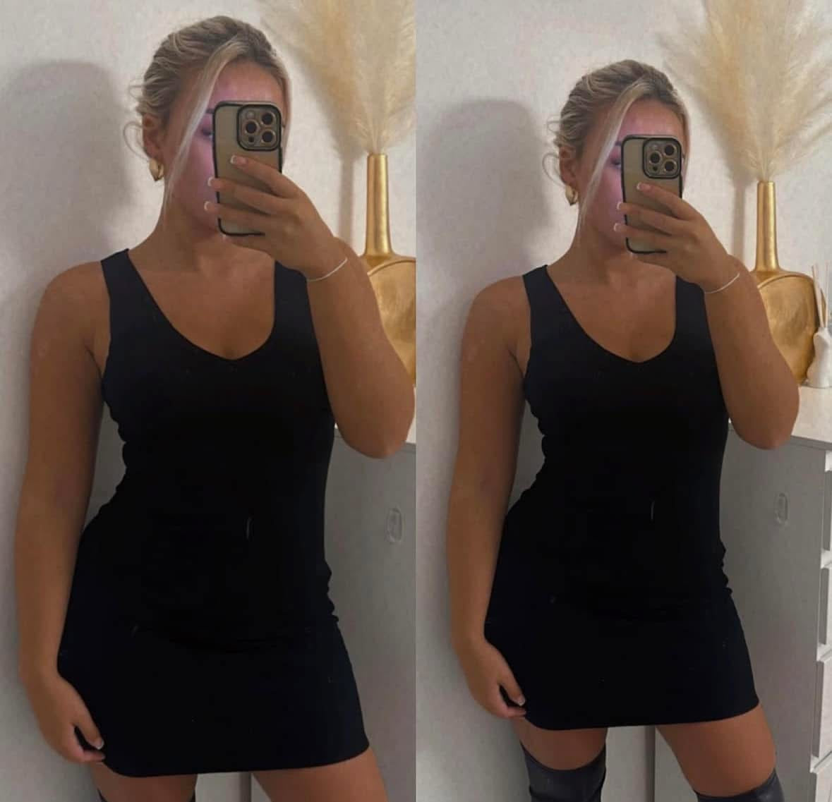 Fine knit jumper dress