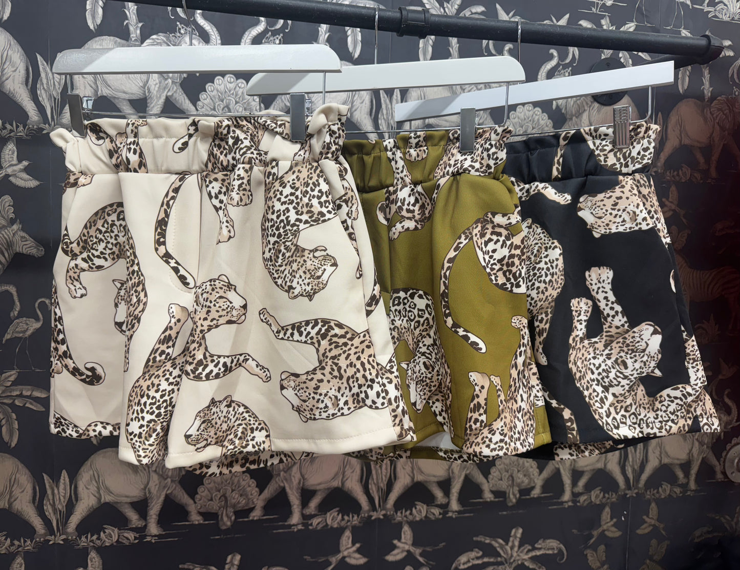 Leopard shorts
