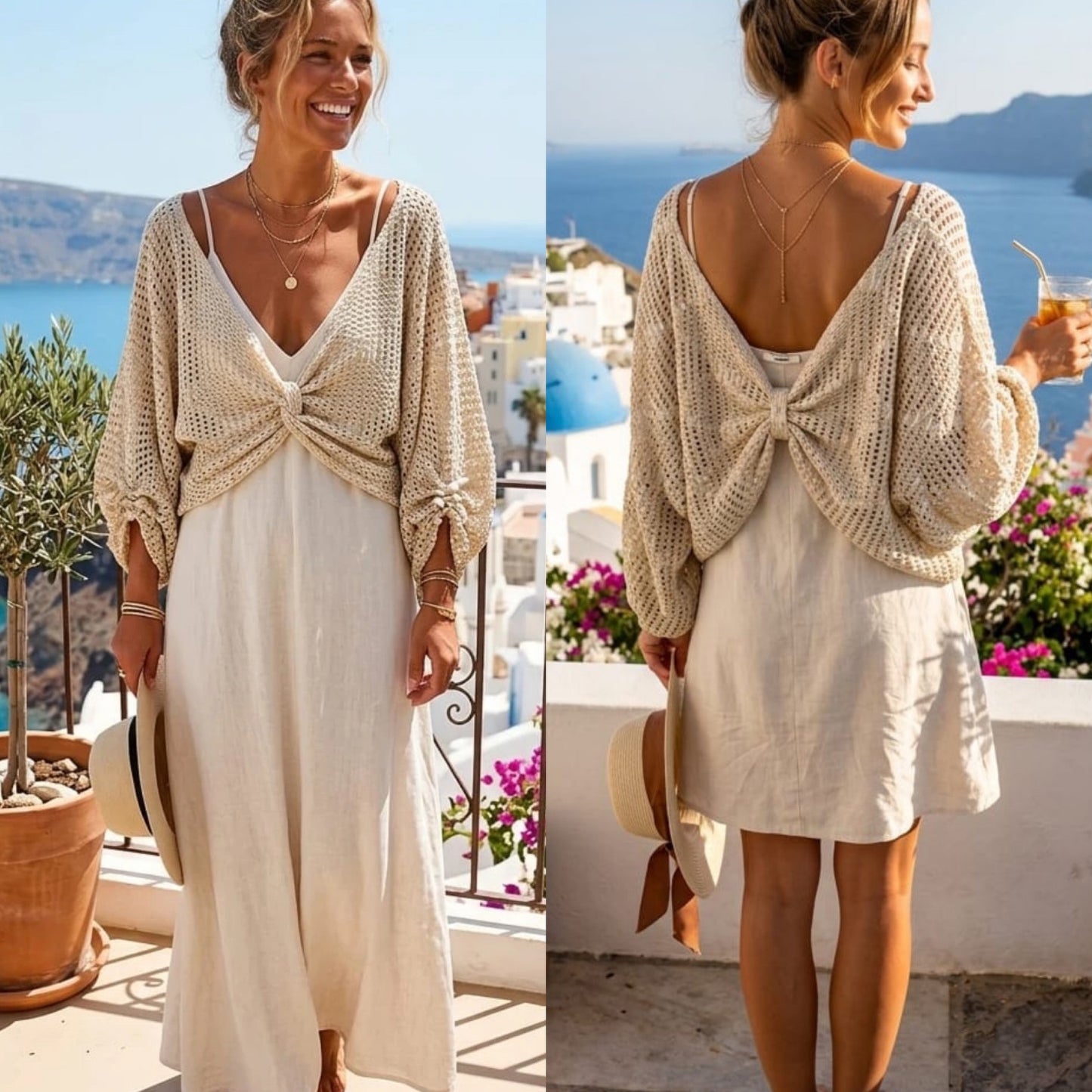 Twist crotchet shrug