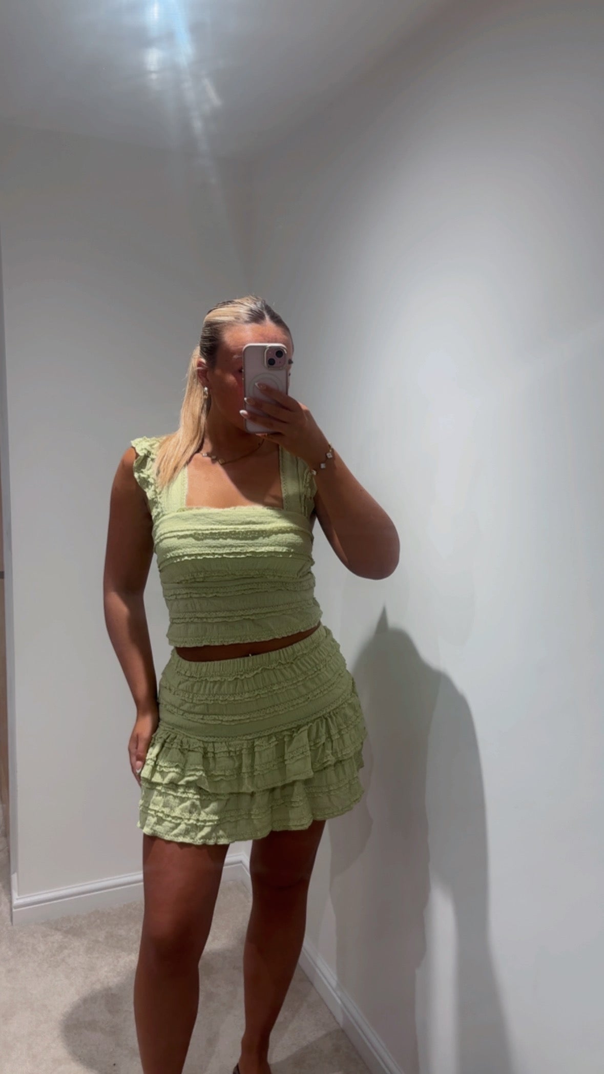 Lace skort sets