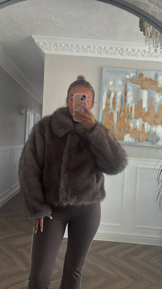 Faux fur coats