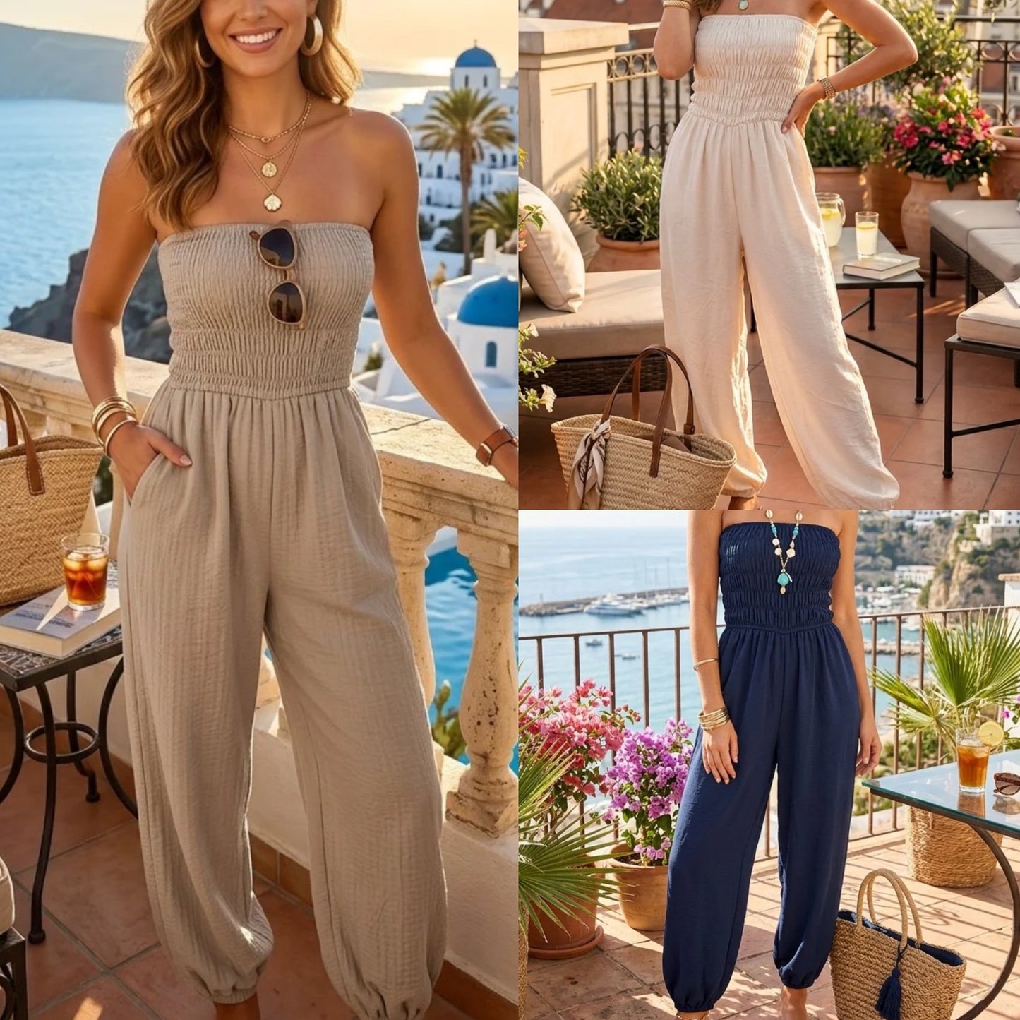 Bandeau jumpsuits