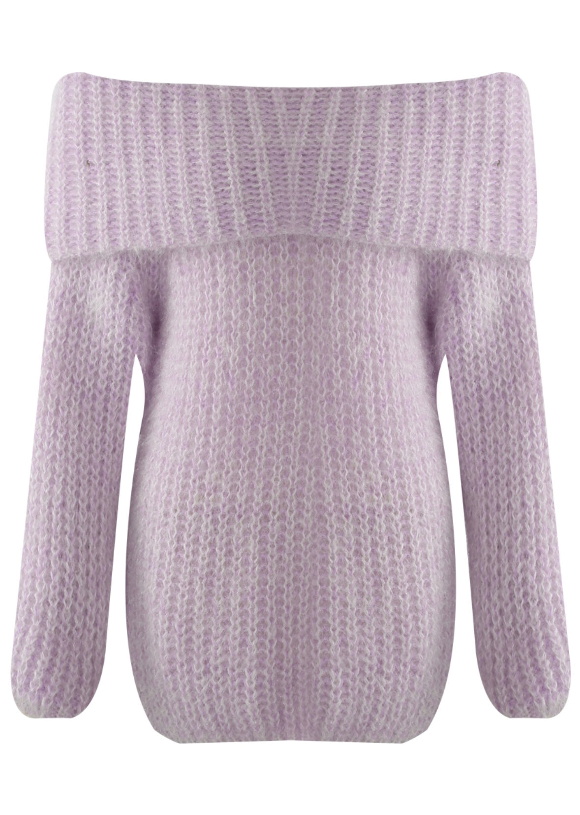 Chunky Soft Bardot Cable Knit Jumper