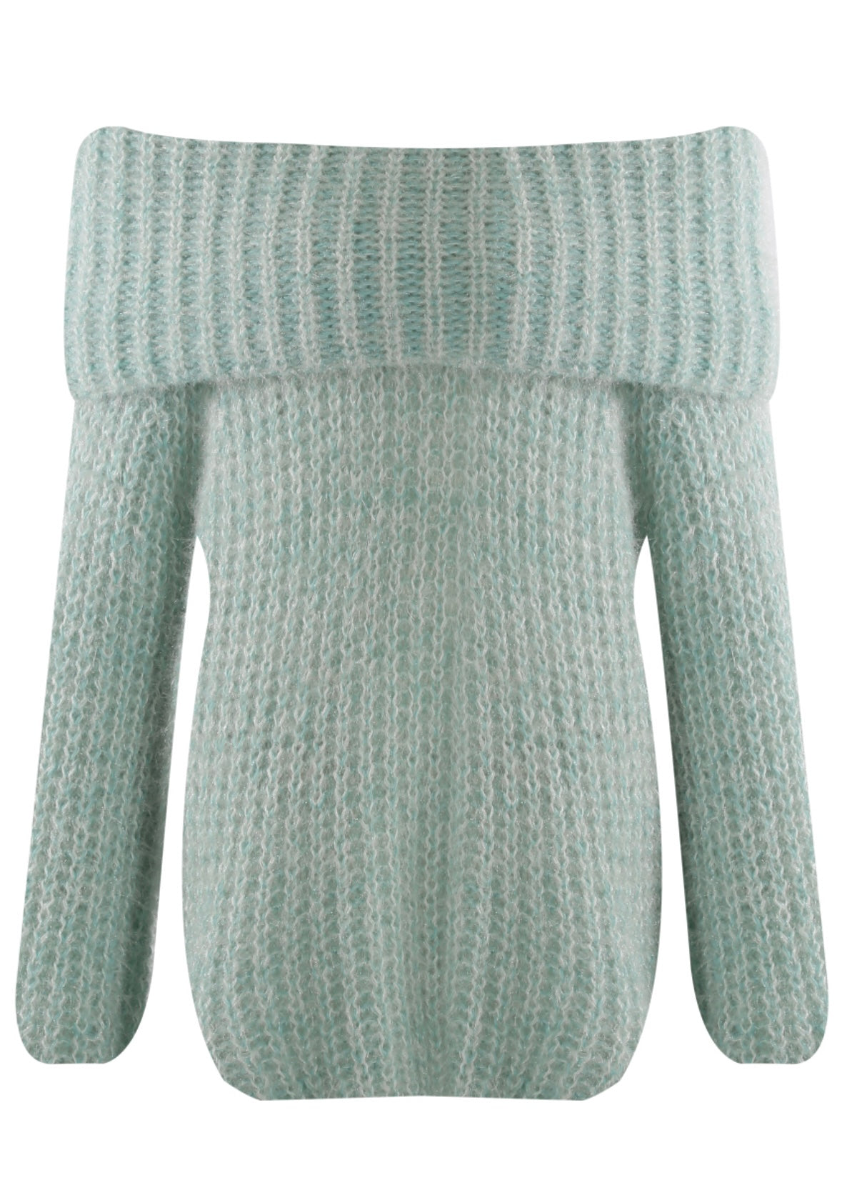 Chunky Soft Bardot Cable Knit Jumper