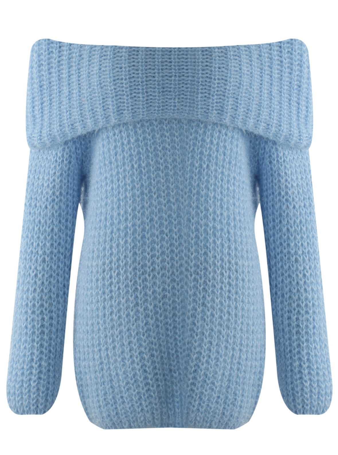 Chunky Soft Bardot Cable Knit Jumper