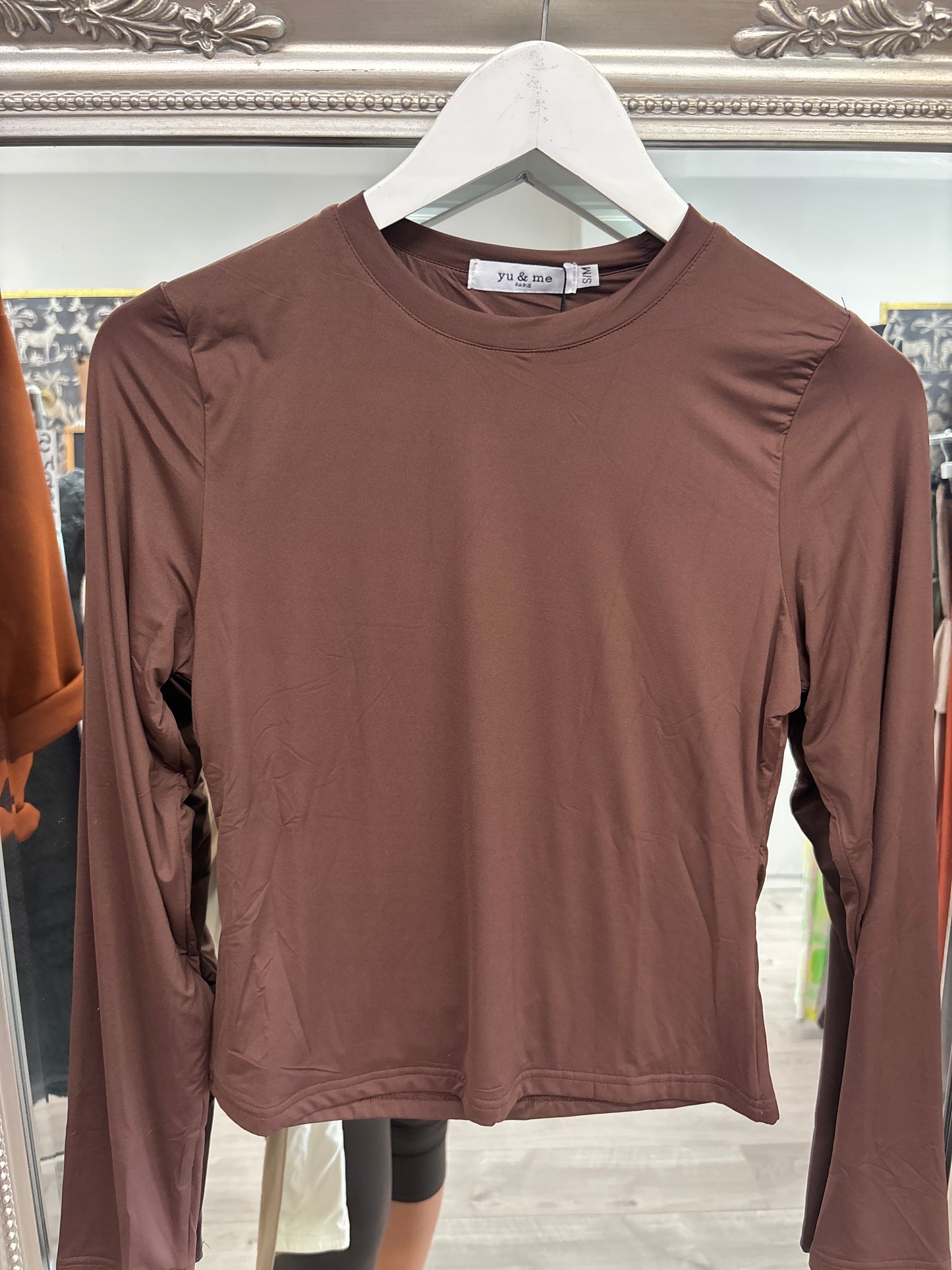 Double fabric basic tops