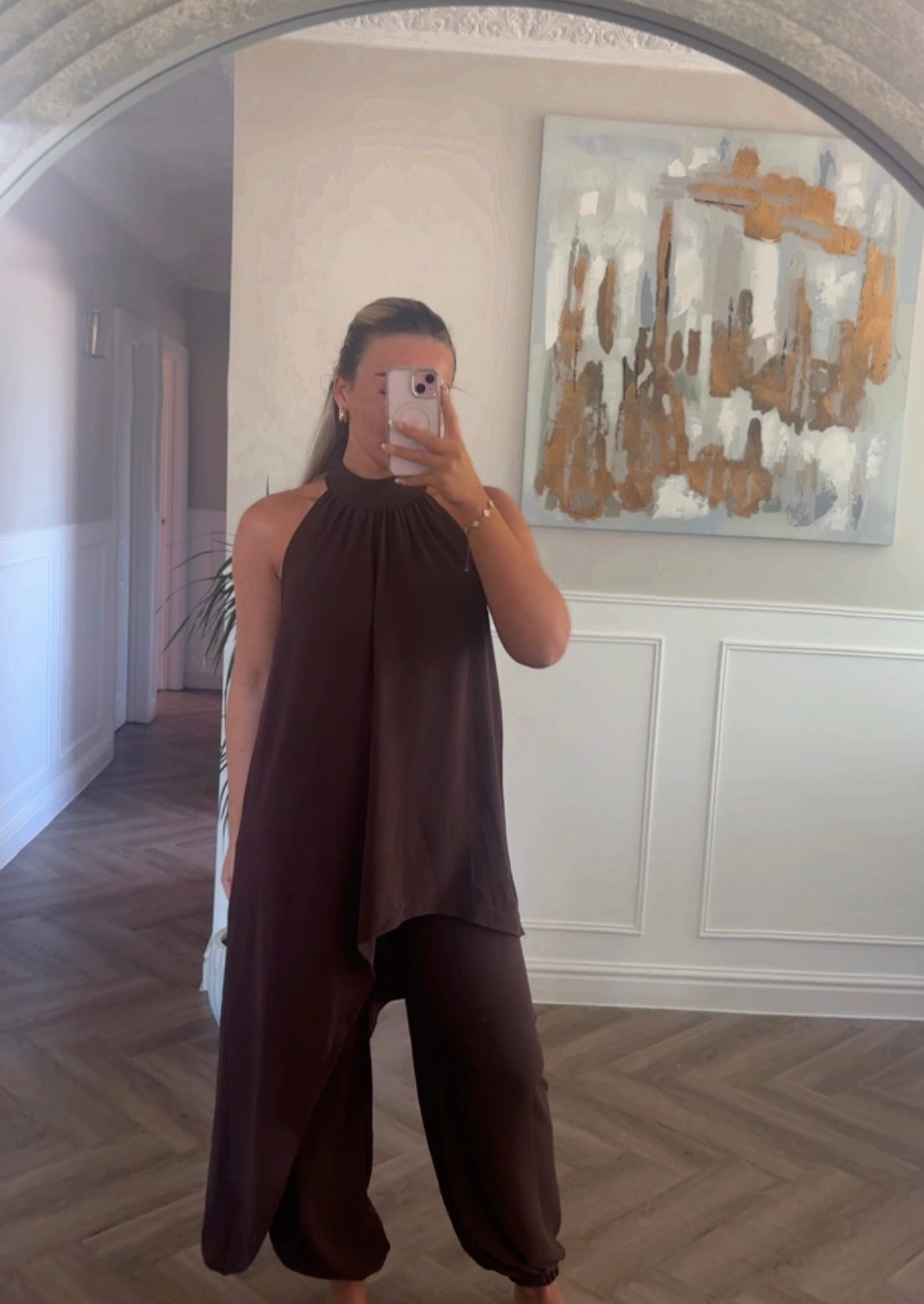 Halter neck drape co ord
