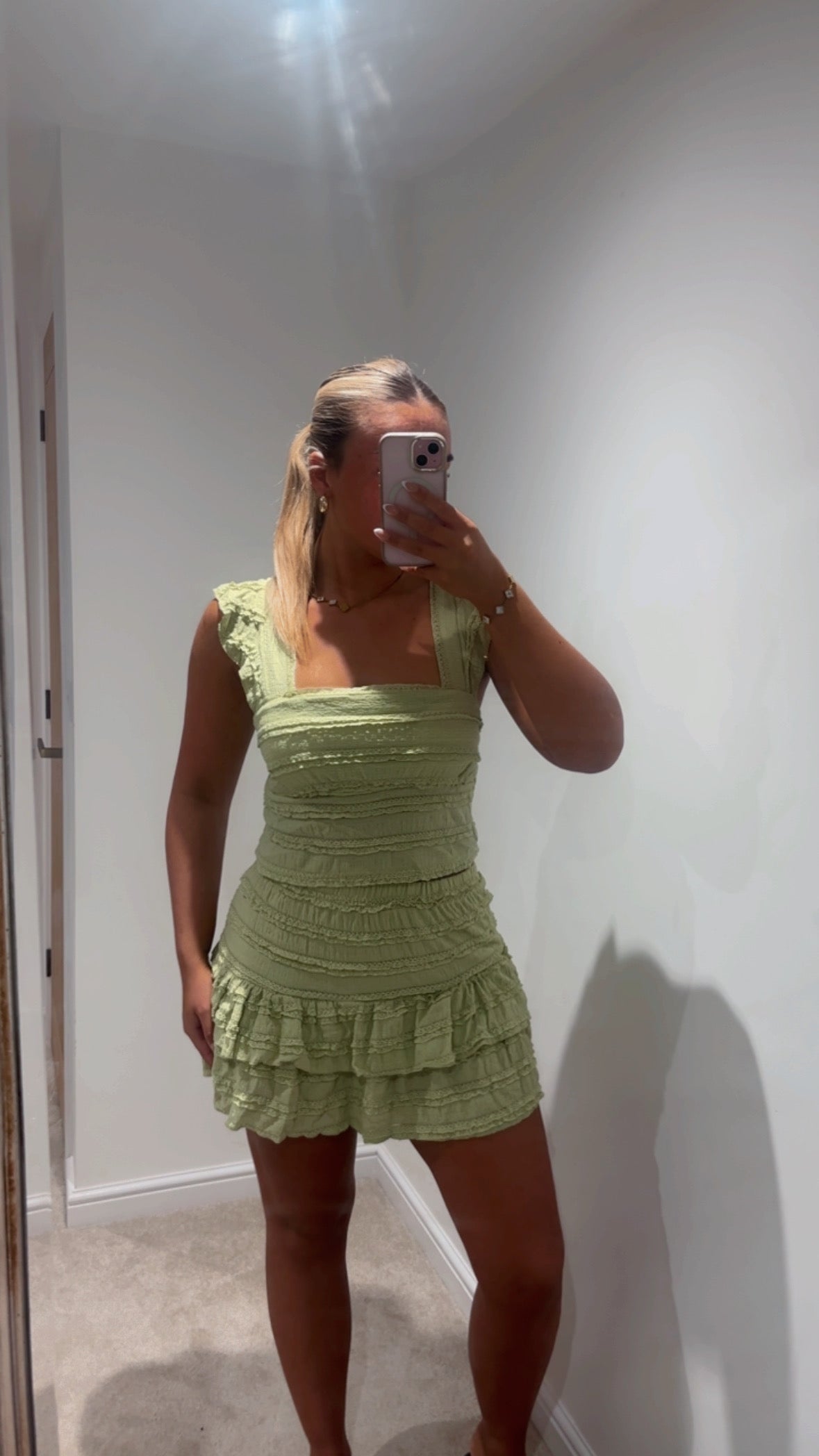 Lace skort sets