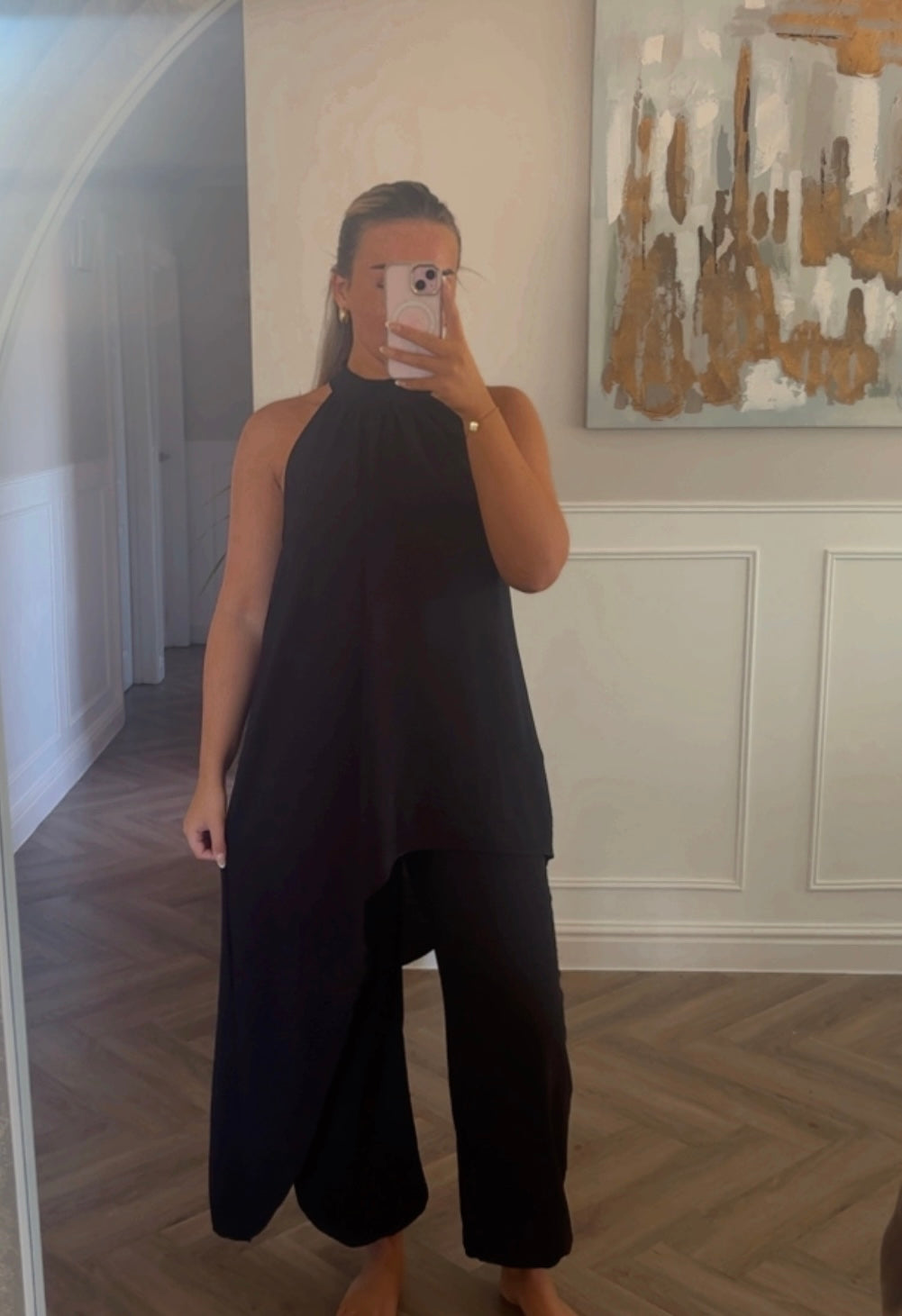 Halter neck drape co ord