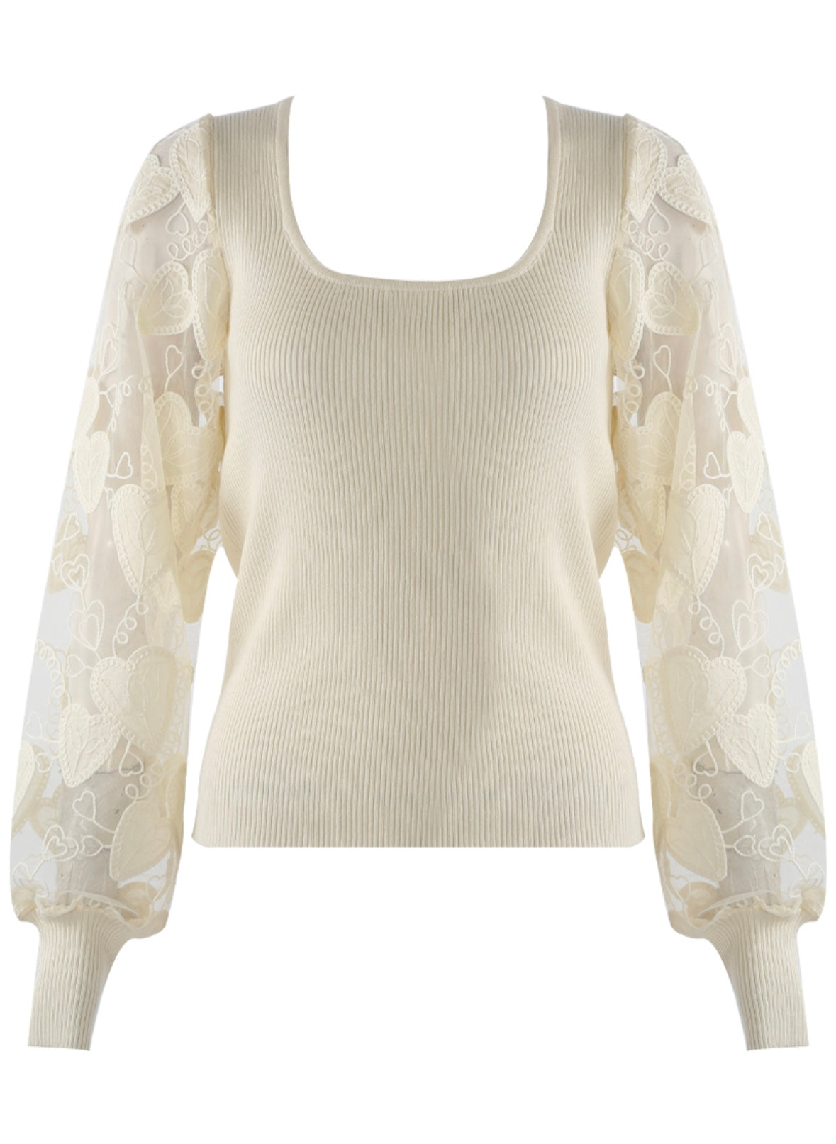 Knitted Lace Mesh Sleeves