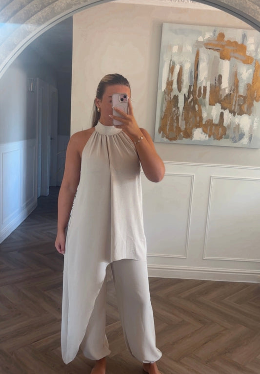 Halter neck drape co ord