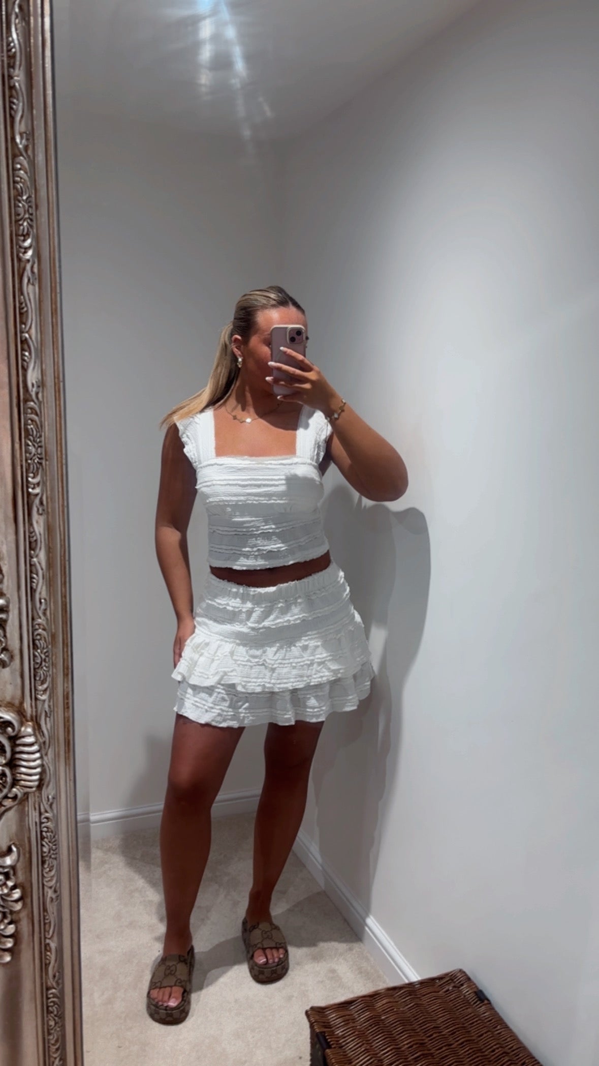 Lace skort sets