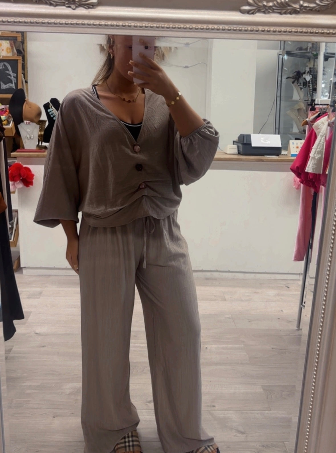 Ruched top lounge sets