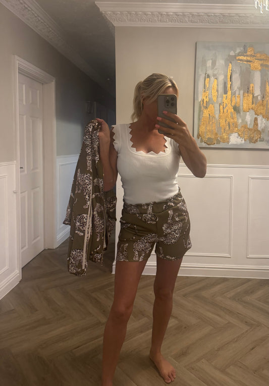Leopard shorts
