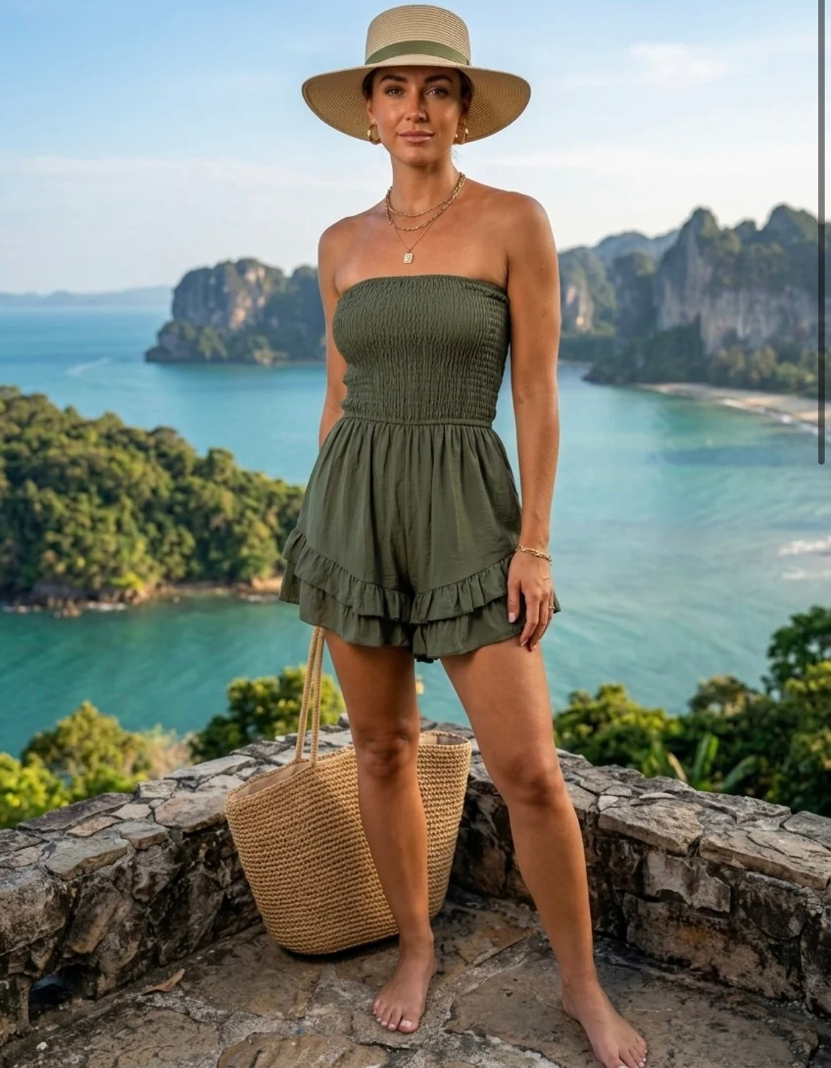 Bandeau playsuit