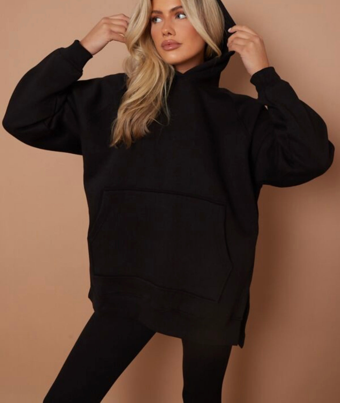 Oversized Split Side Hoodie & Leggings Set