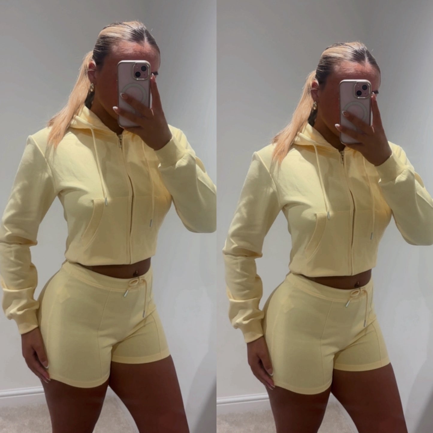 Yellow short set