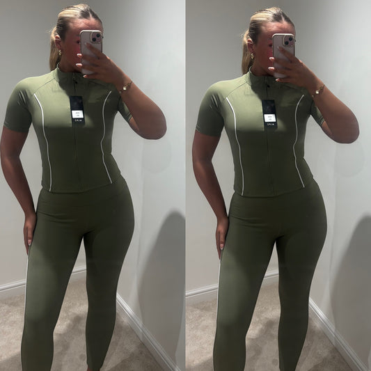 contrast piping gym sets