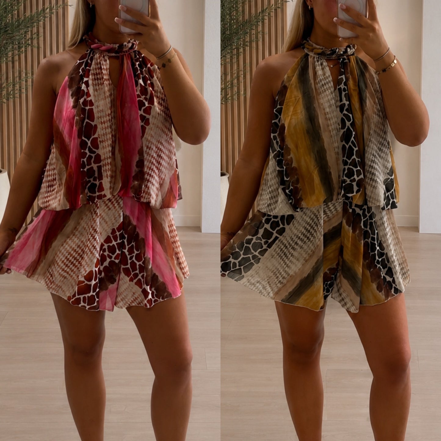 Reptile print playsuit