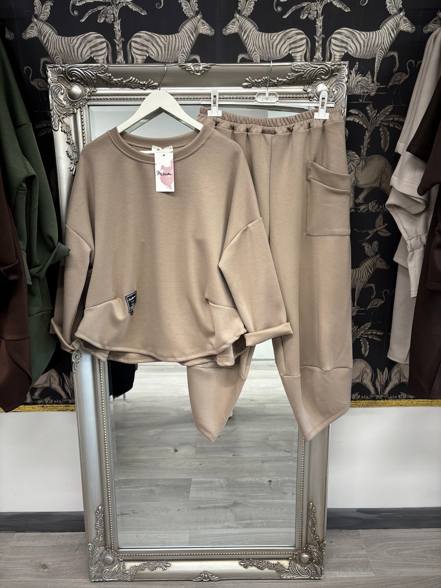 Barrel leg trouser & jumper set