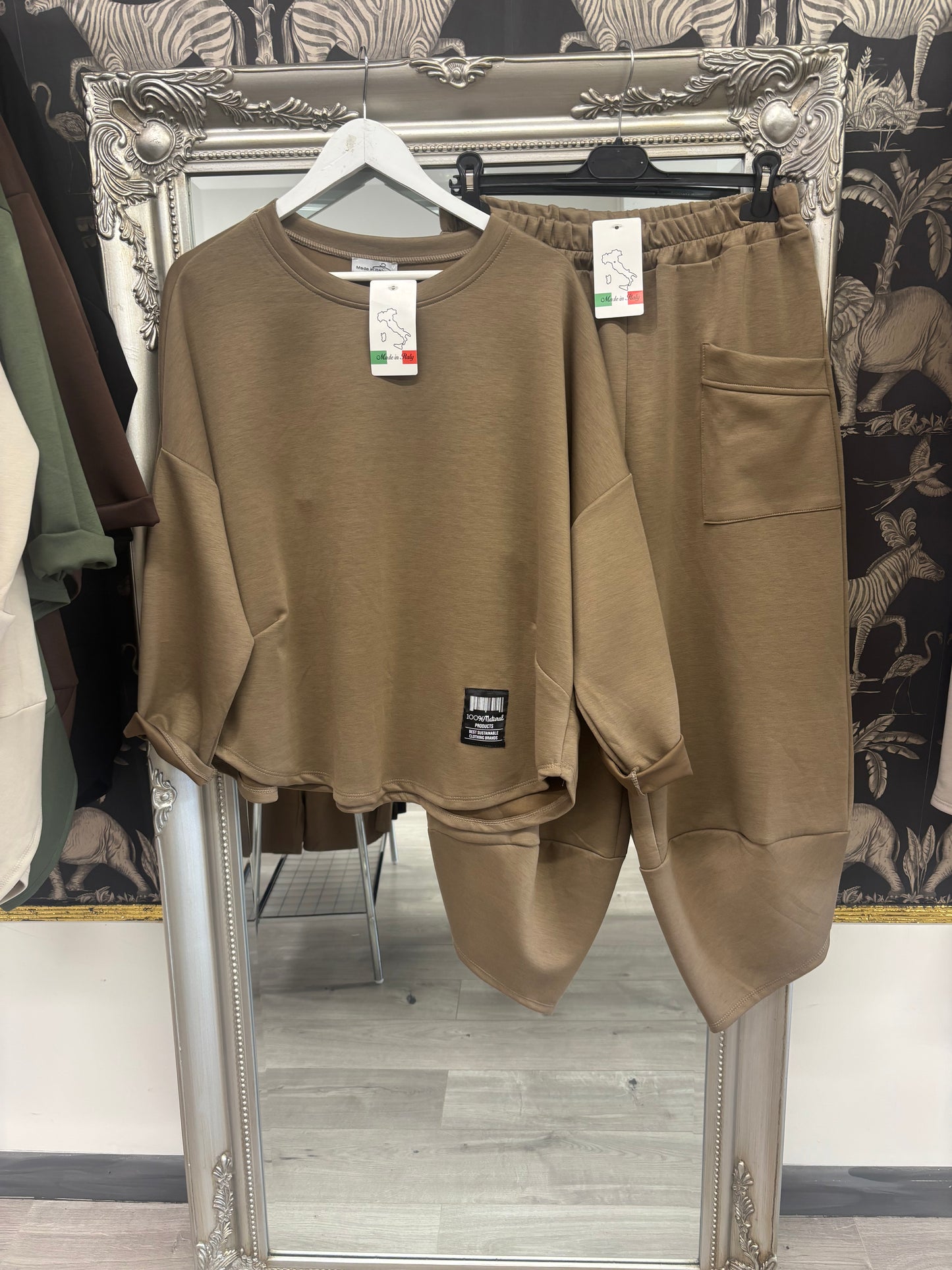 Barrel leg trouser & jumper set